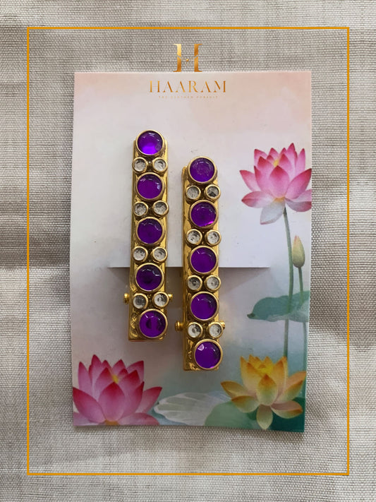 Handcrafted Alligator Clip by Haaram by Yashh — elegant and functional hair accessory.