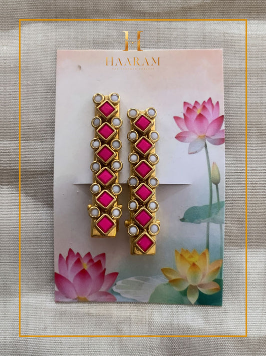 Handcrafted Alligator Clip by Haaram by Yashh — elegant and functional hair accessory.