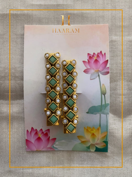 Handcrafted Alligator Clip by Haaram by Yashh — elegant and functional hair accessory.