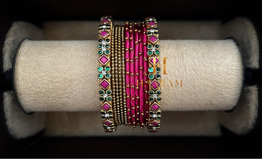 Silk Thread Bangles BS0158