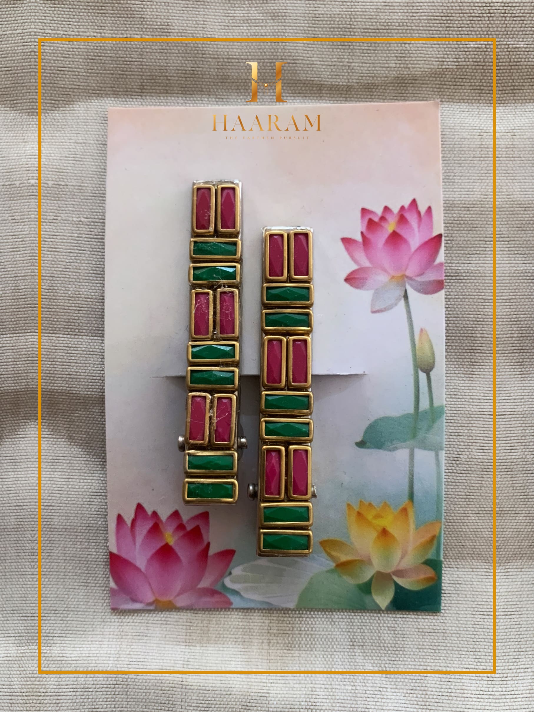 Handcrafted Alligator Clip by Haaram by Yashh — elegant and functional hair accessory.
