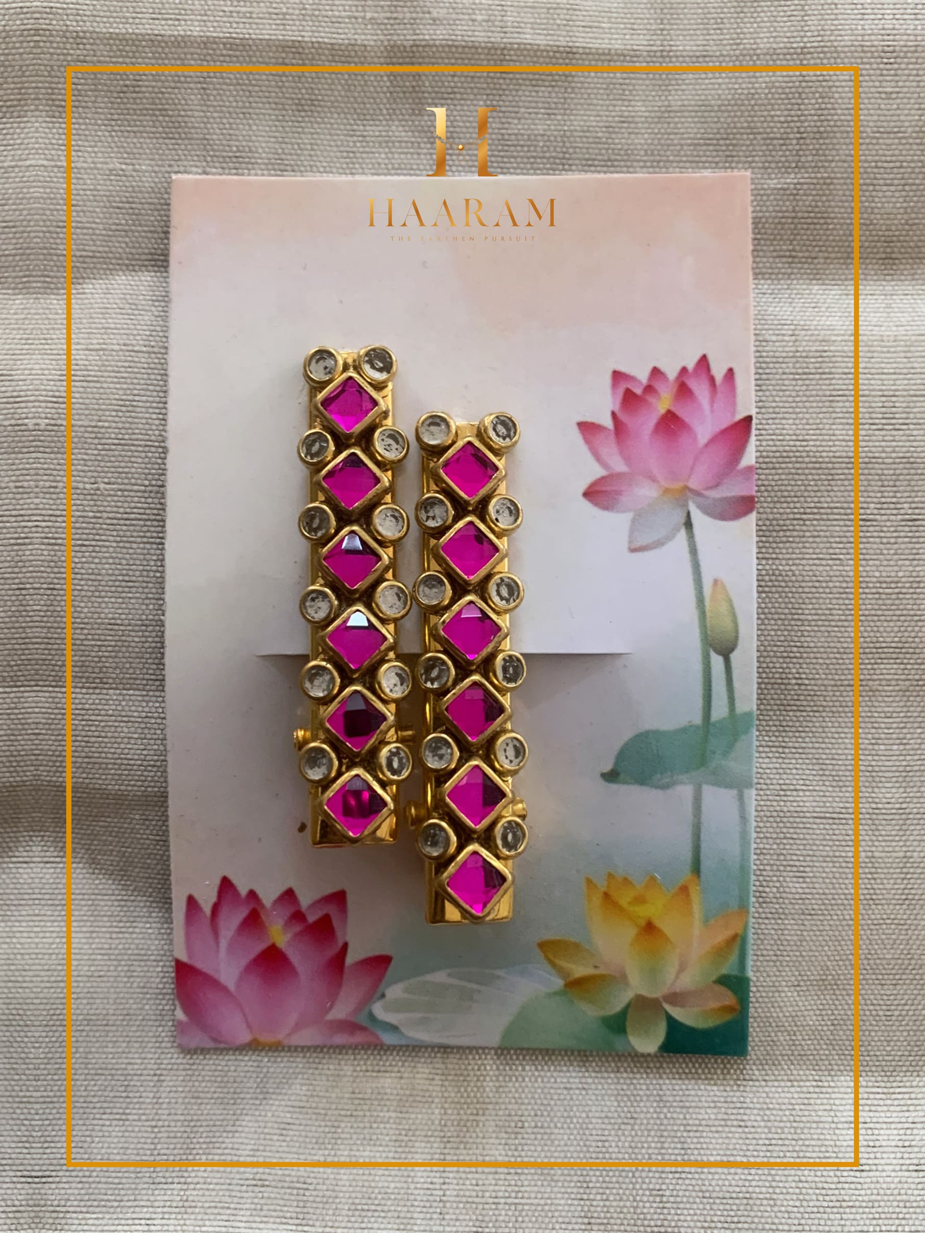 Handcrafted Alligator Clip by Haaram by Yashh — elegant and functional hair accessory.