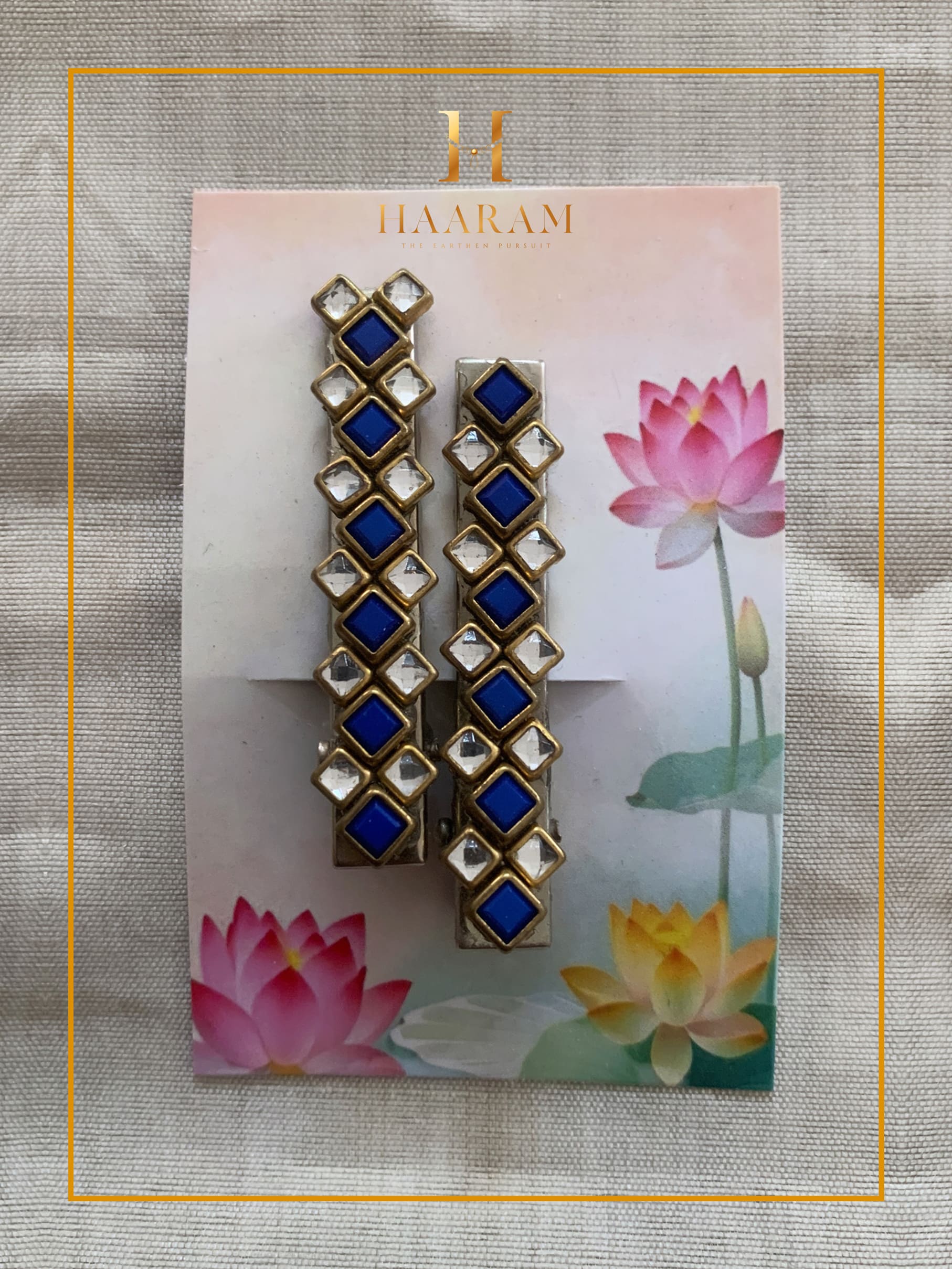 Handcrafted Alligator Clip by Haaram by Yashh — elegant and functional hair accessory.