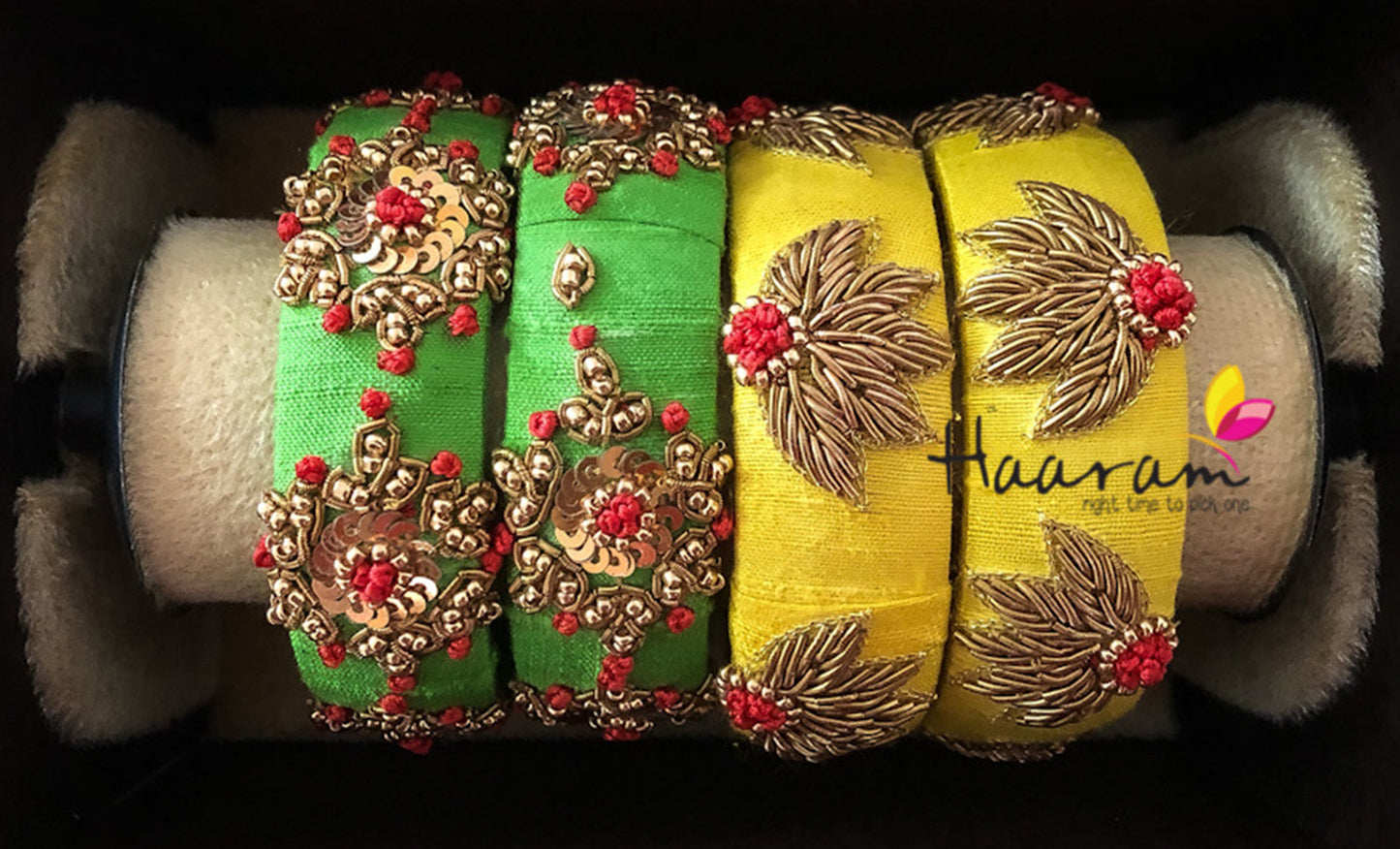 Raw Silk Bangles BR0008