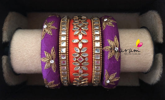 Raw Silk Bangles BR0089