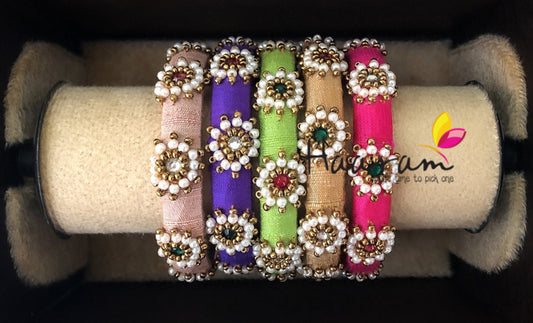 Raw Silk Bangles BR0106