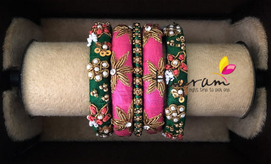 Raw Silk Bangles BR0115