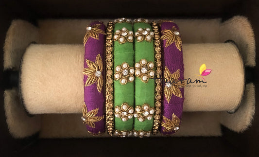 Raw Silk Bangles BR0123