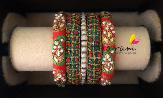 Raw Silk Bangles BR0131