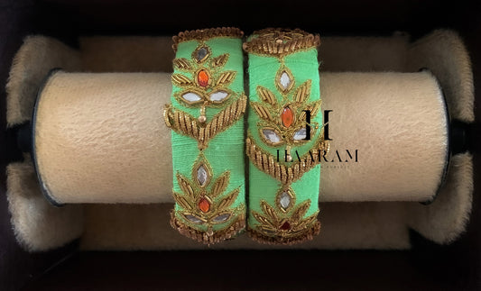 Raw Silk Bangles BR0183