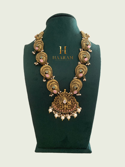 Peacock Terracotta Necklace