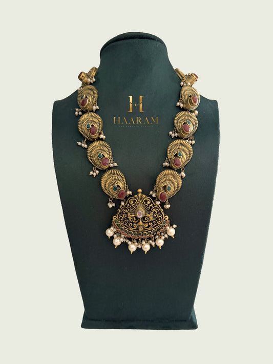 Peacock Terracotta Necklace