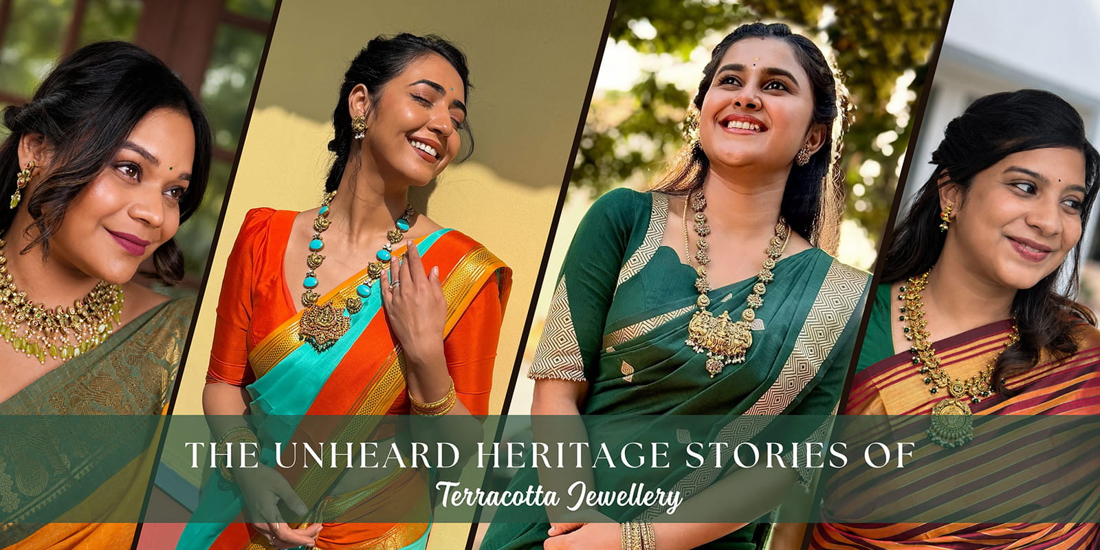 Terracotta jewellery collection by Haarambyyashh - handmade necklaces, earrings and bangles